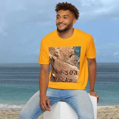 The Sea Rocks Nature Scene Unisex Soft Style T-Shirt