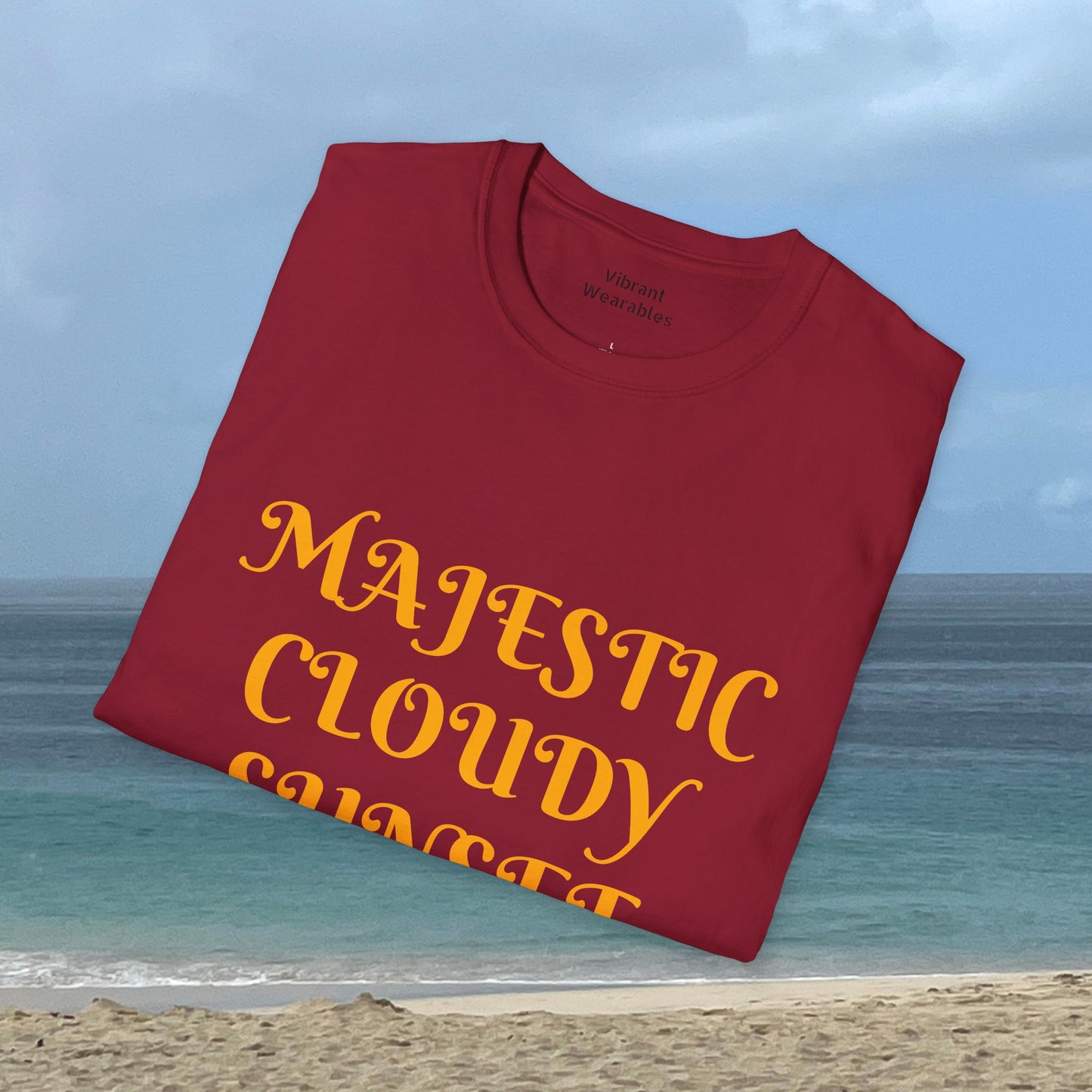 Majestic Cloudy Sunset -Unisex Nature Scenery T-Shirt