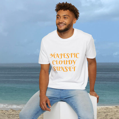 Majestic Cloudy Sunset -Unisex Nature Scenery T-Shirt
