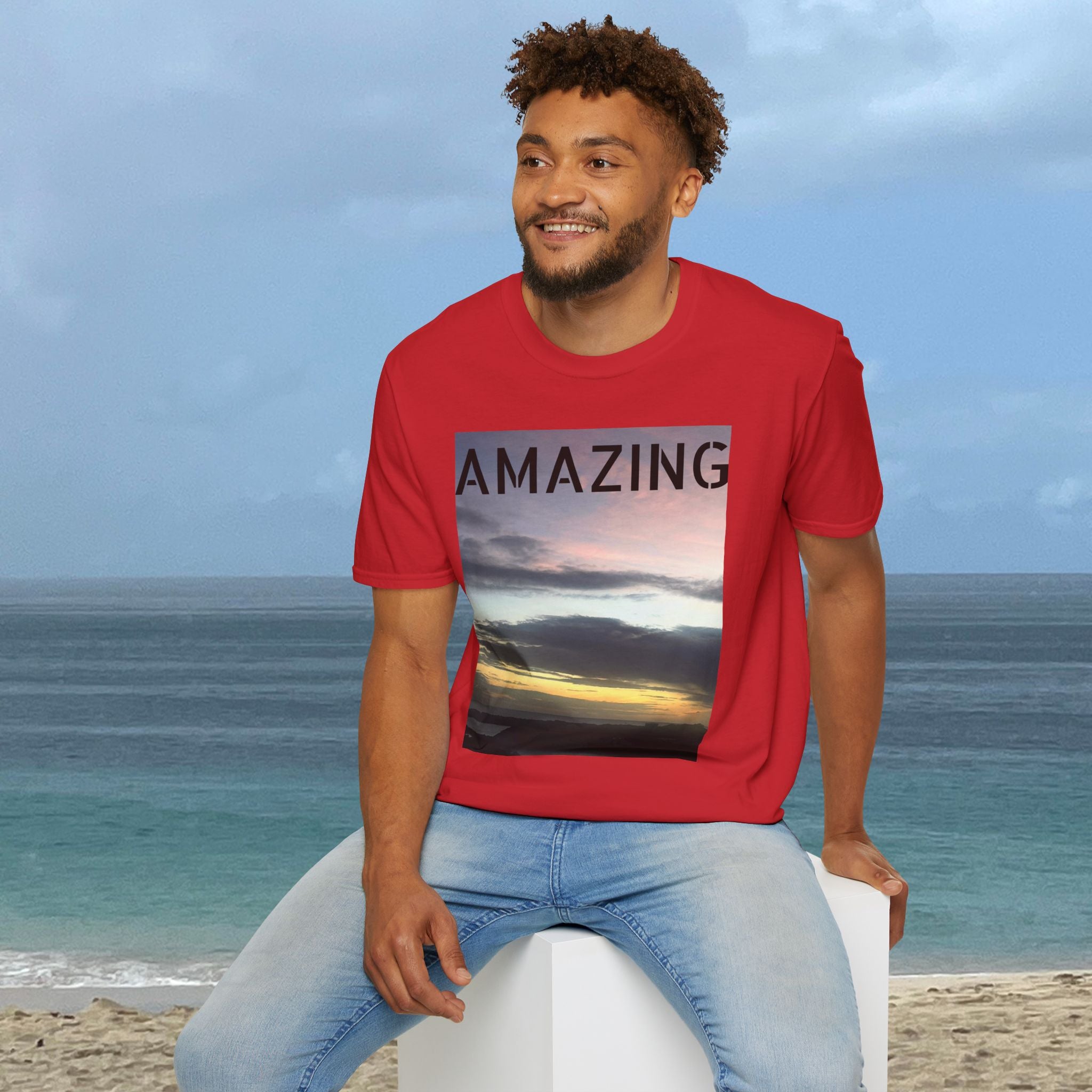 Sunset Unisex T-Shirt | Casual Nature-Inspired Tee – Vibrant Wearables