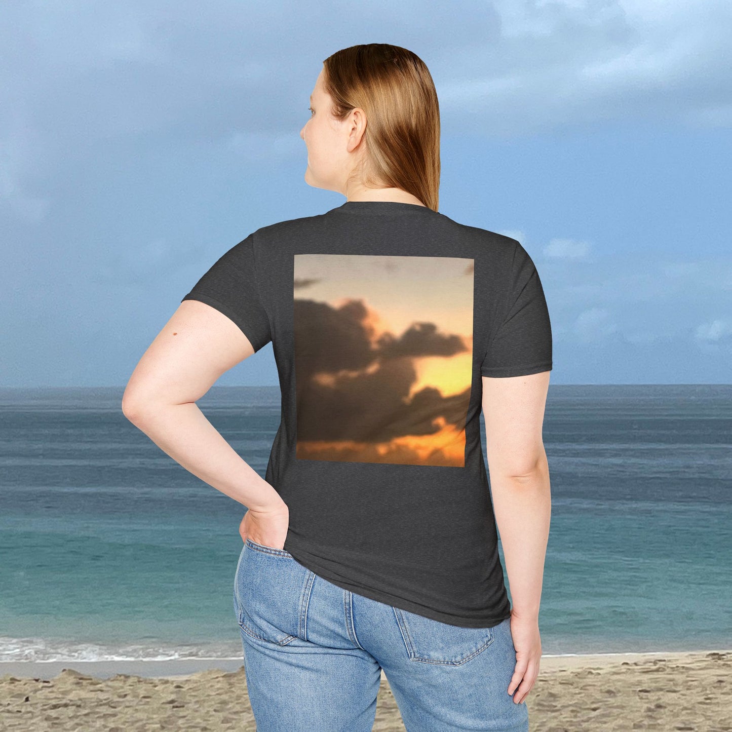Majestic Cloudy Sunset -Unisex Nature Scenery T-Shirt