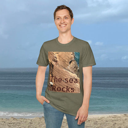 The Sea Rocks Nature Scene Unisex Soft Style T-Shirt