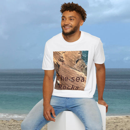 The Sea Rocks Nature Scene Unisex Soft Style T-Shirt