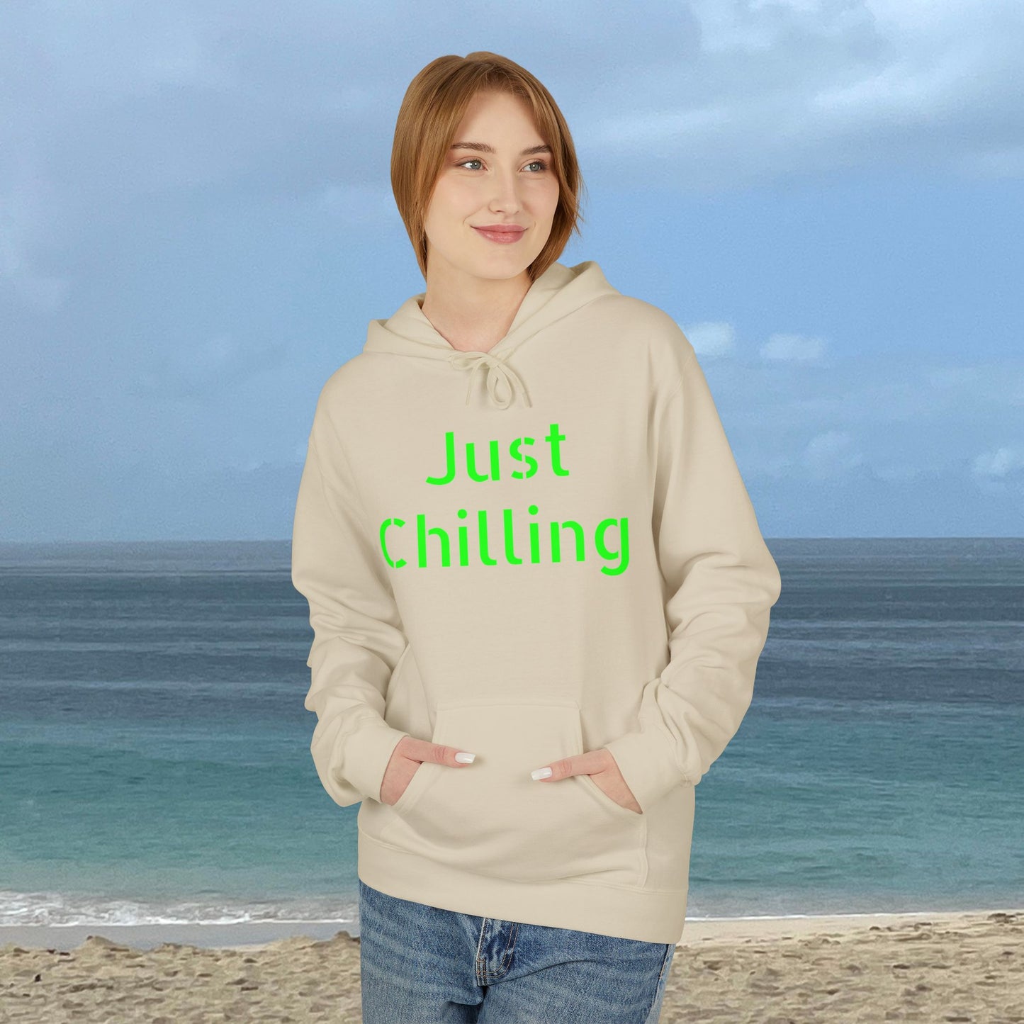 Just Chilling-Unisex Midweight Scenery Hoodie