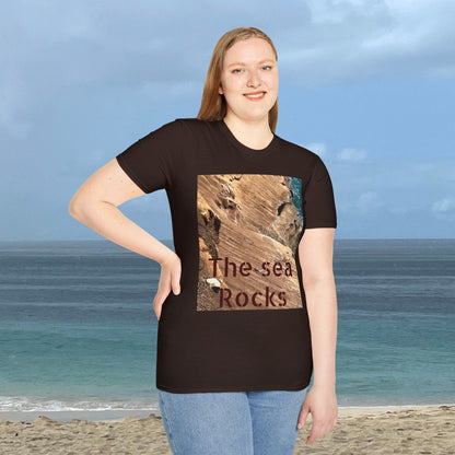 The Sea Rocks Nature Scene Unisex Soft Style T-Shirt