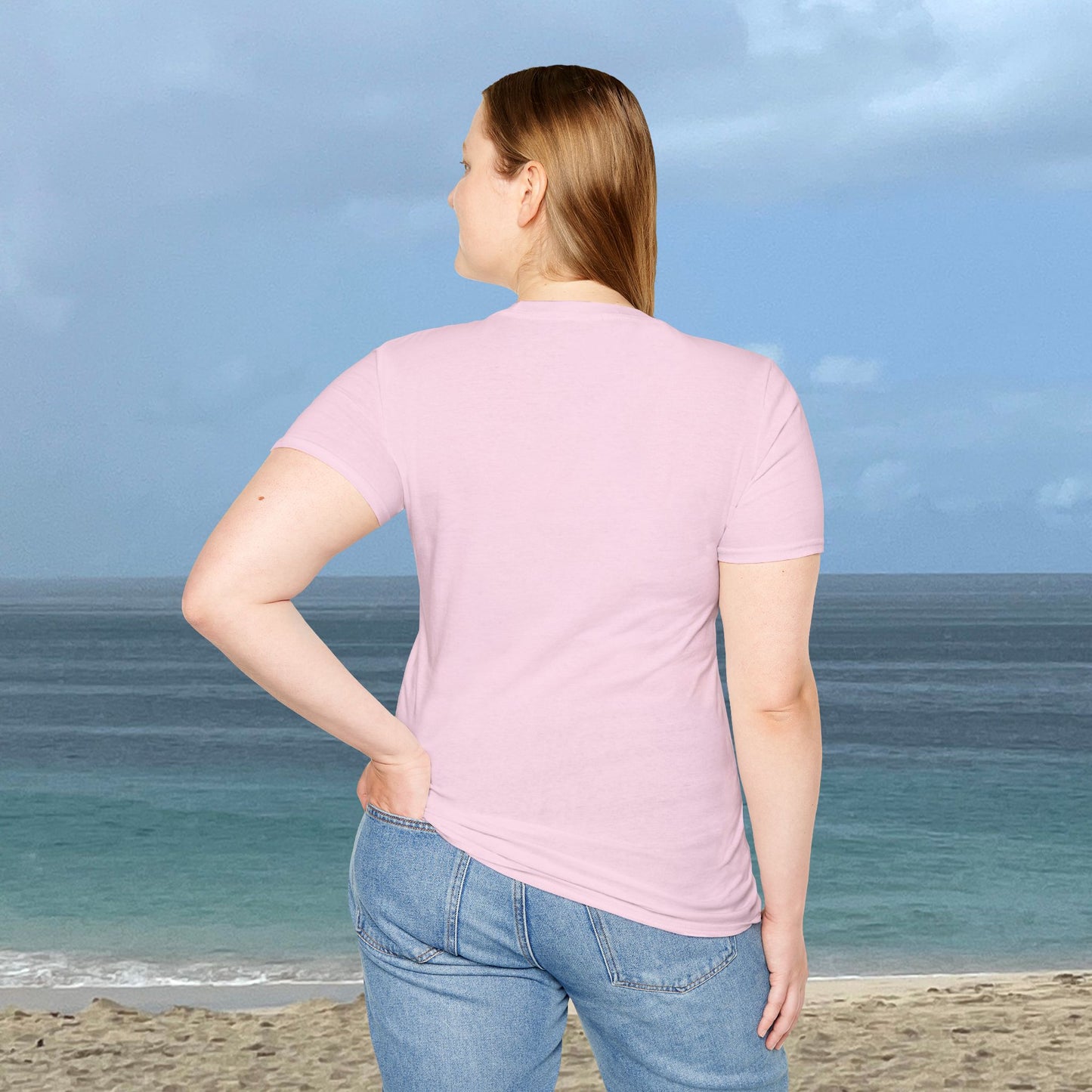 The Sea Rocks Nature Scene Unisex Soft Style T-Shirt