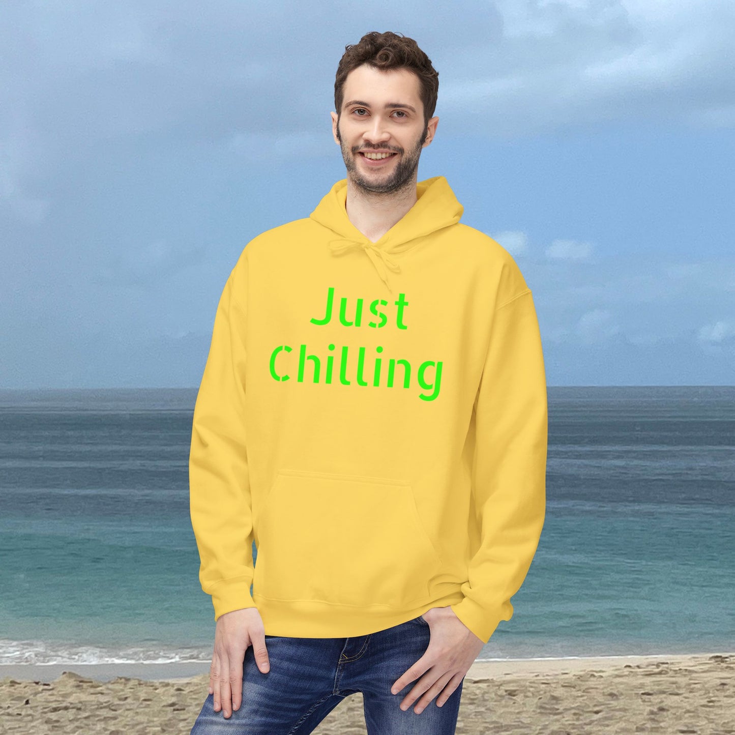 Just Chilling-Unisex Midweight Scenery Hoodie
