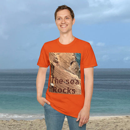 The Sea Rocks Nature Scene Unisex Soft Style T-Shirt