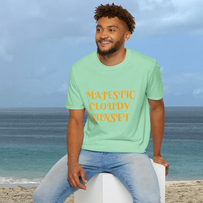 Majestic Cloudy Sunset -Unisex Nature Scenery T-Shirt