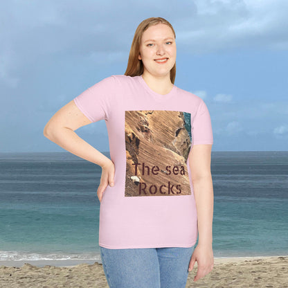 The Sea Rocks Nature Scene Unisex Soft Style T-Shirt