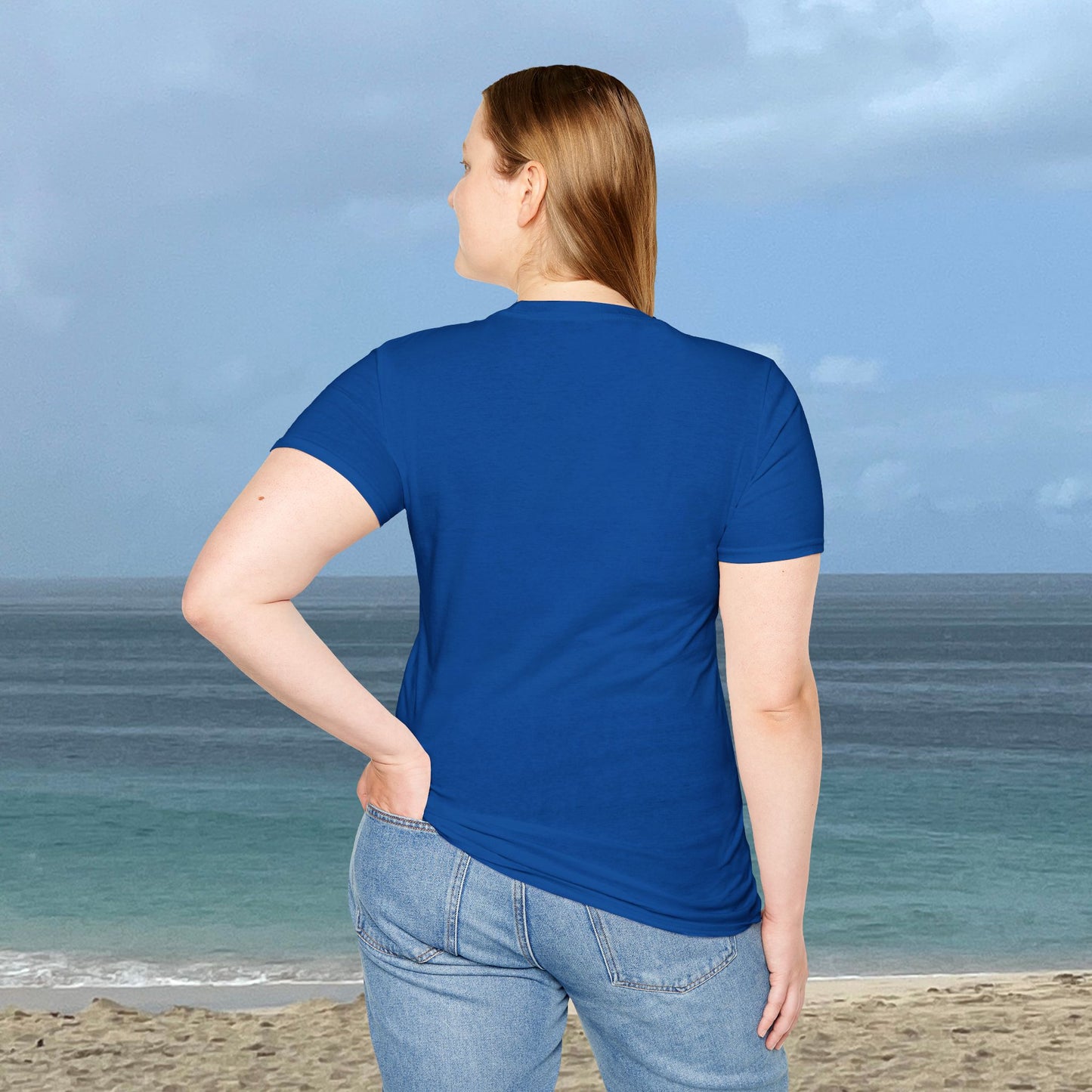 The Sea Rocks Nature Scene Unisex Soft Style T-Shirt