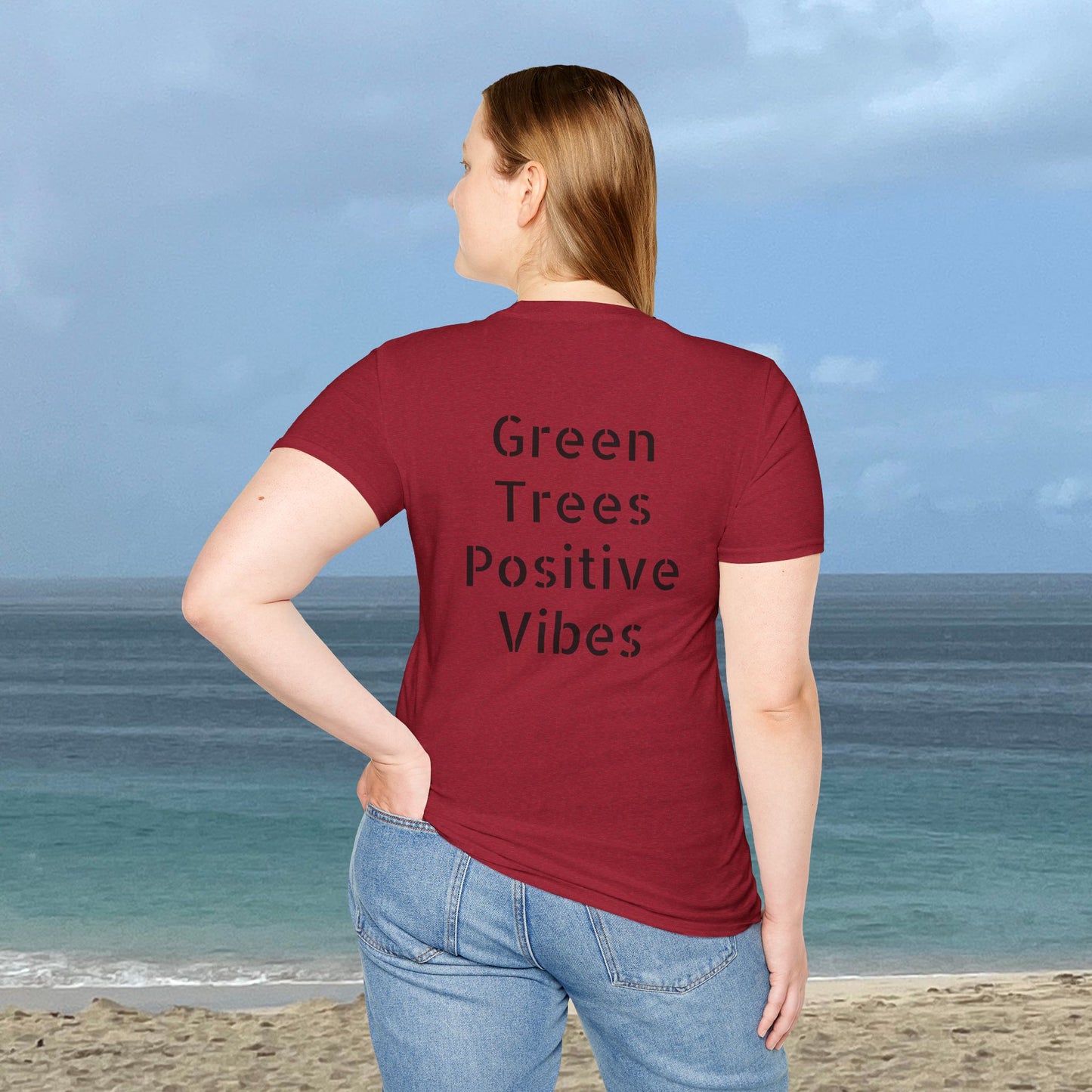 Green Trees Positive Vibes Unisex T-Shirt
