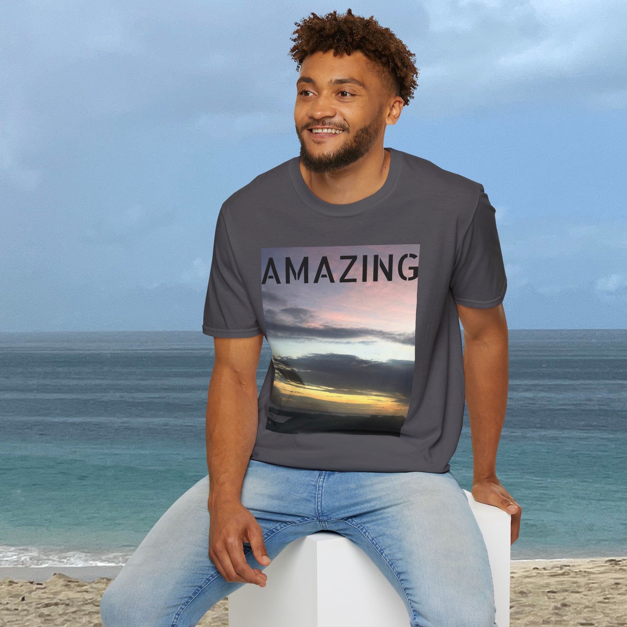 Sunset Unisex T-Shirt | Casual Nature-Inspired Tee – Vibrant Wearables