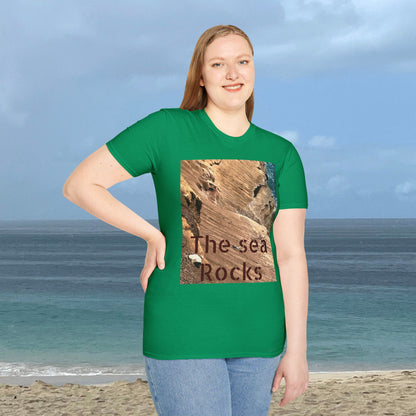 The Sea Rocks Nature Scene Unisex Soft Style T-Shirt