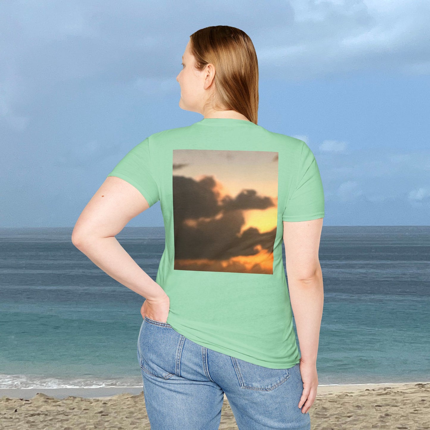 Majestic Cloudy Sunset -Unisex Nature Scenery T-Shirt