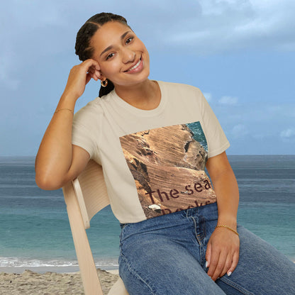 The Sea Rocks Nature Scene Unisex Soft Style T-Shirt