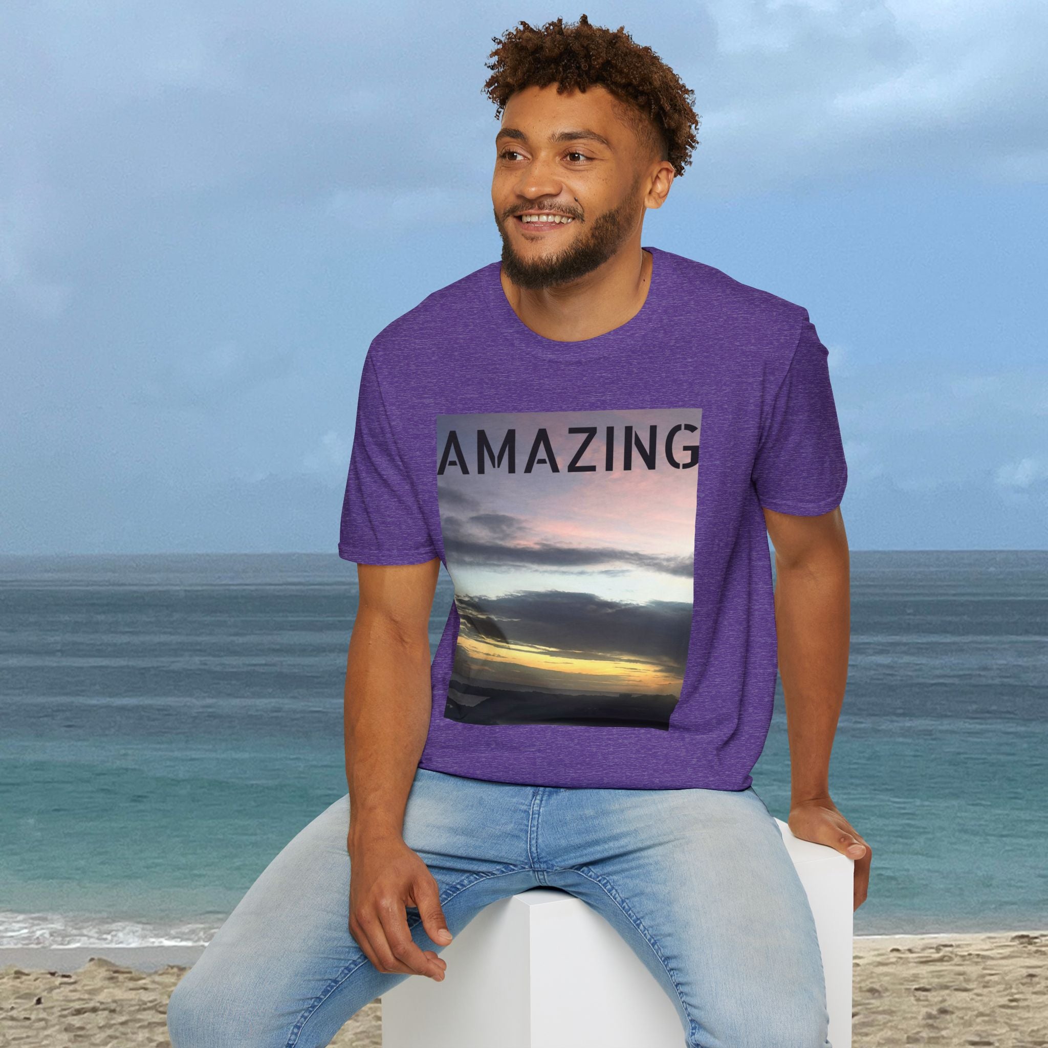 Sunset Unisex T-Shirt | Casual Nature-Inspired Tee – Vibrant Wearables