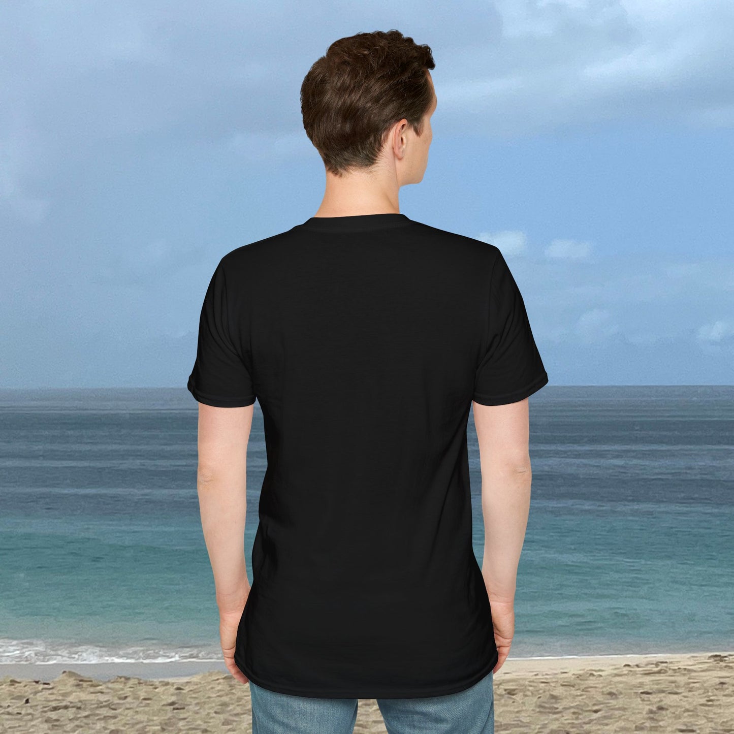The Sea Rocks Nature Scene Unisex Soft Style T-Shirt