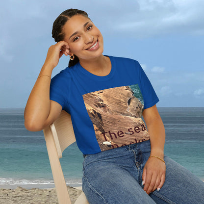 The Sea Rocks Nature Scene Unisex Soft Style T-Shirt
