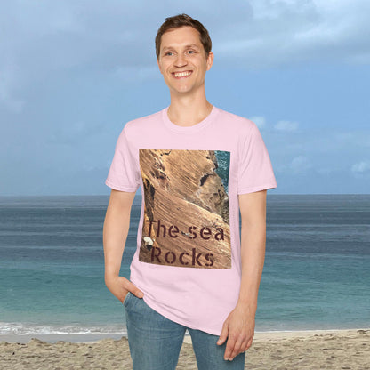 The Sea Rocks Nature Scene Unisex Soft Style T-Shirt