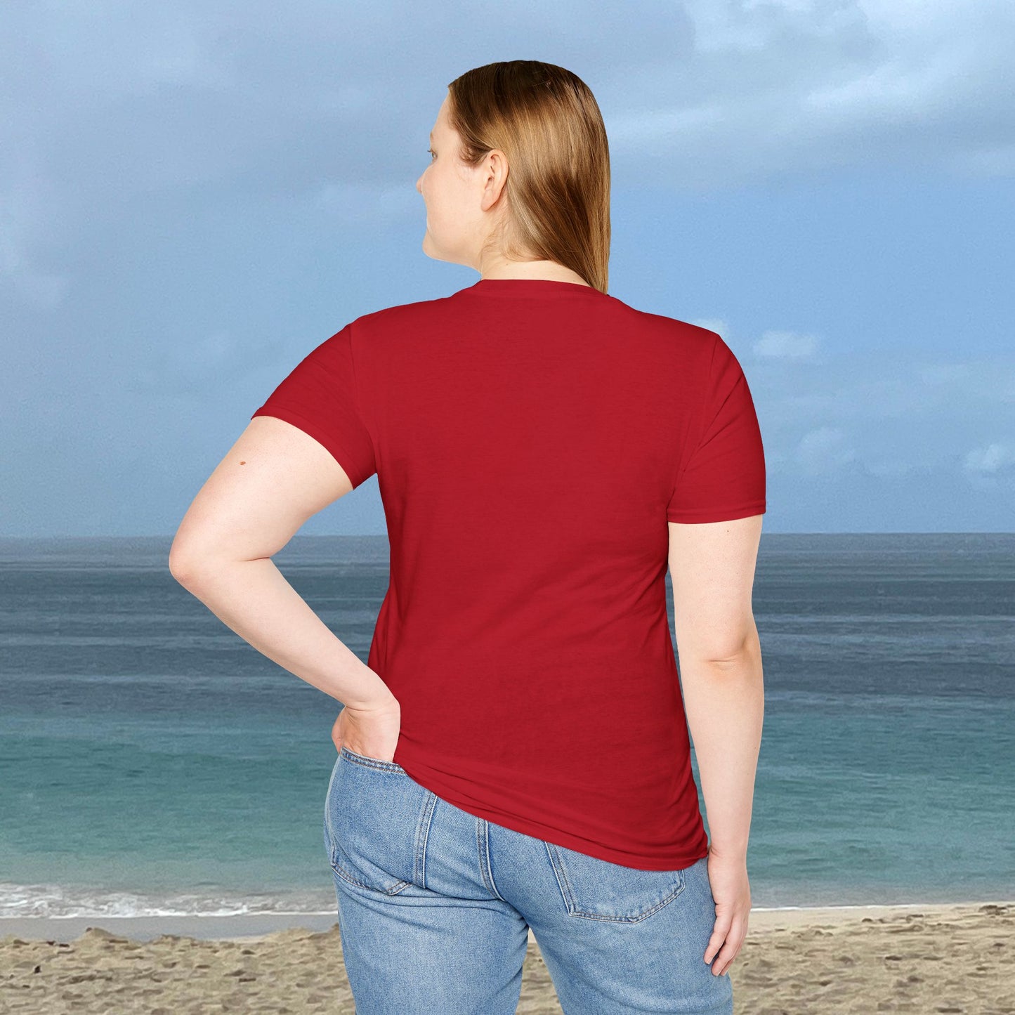 The Sea Rocks Nature Scene Unisex Soft Style T-Shirt