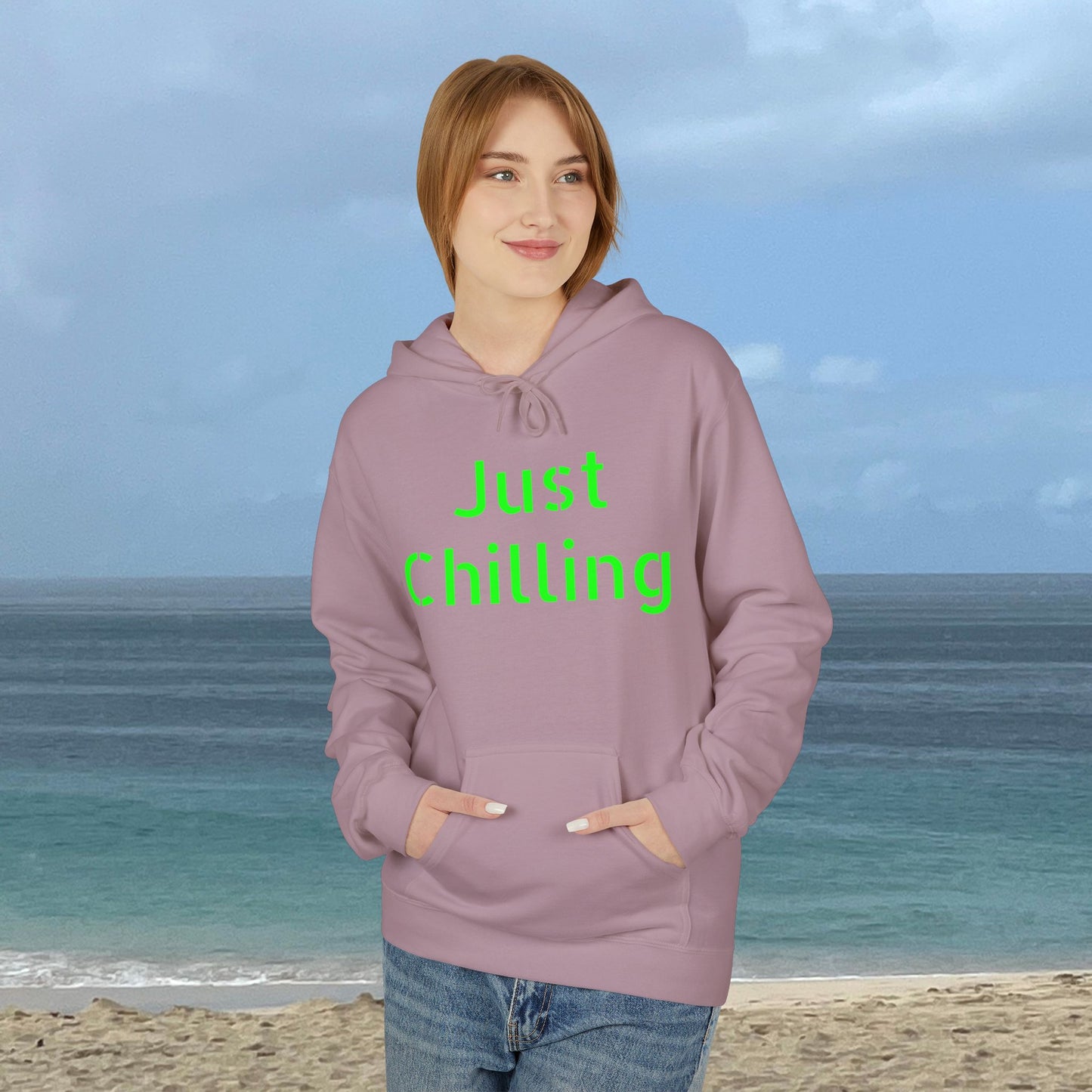 Just Chilling-Unisex Midweight Scenery Hoodie