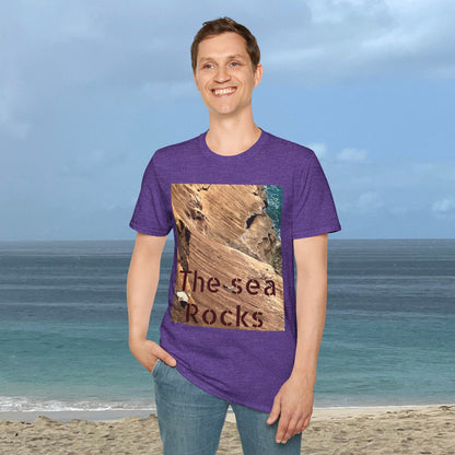 The Sea Rocks Nature Scene Unisex Soft Style T-Shirt