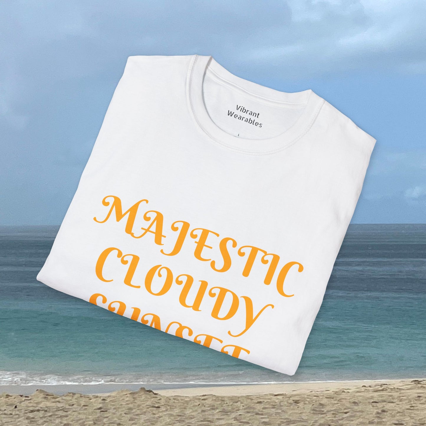 Majestic Cloudy Sunset -Unisex Nature Scenery T-Shirt