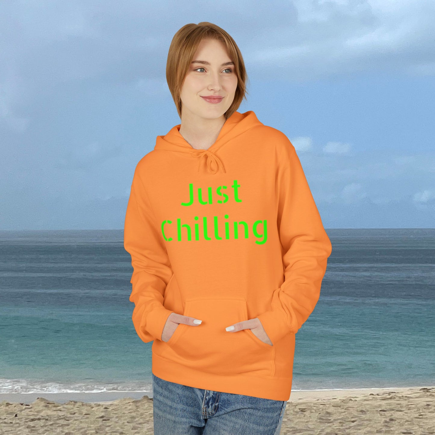 Just Chilling-Unisex Midweight Scenery Hoodie