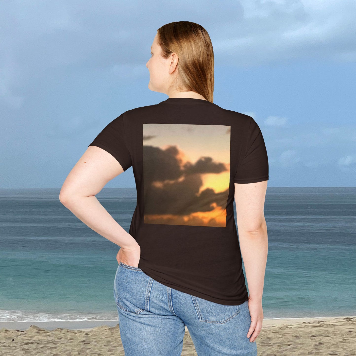 Majestic Cloudy Sunset -Unisex Nature Scenery T-Shirt