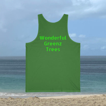 Wonderful Green Trees- A Vibrant Unisex Eco-Friendly Wearable Tank Top