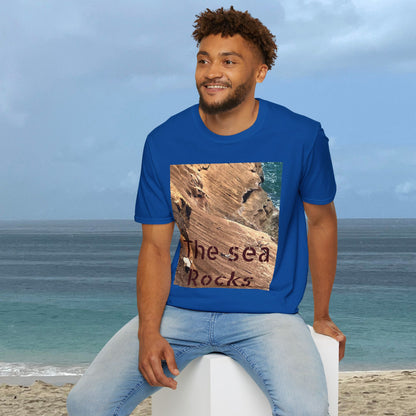 The Sea Rocks Nature Scene Unisex Soft Style T-Shirt