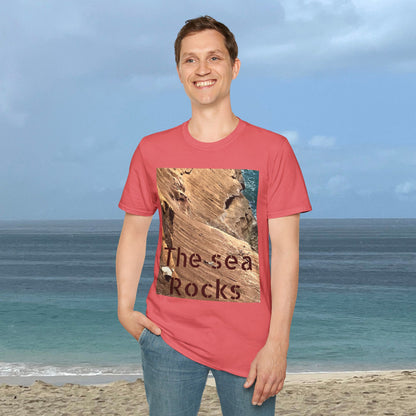 The Sea Rocks Nature Scene Unisex Soft Style T-Shirt