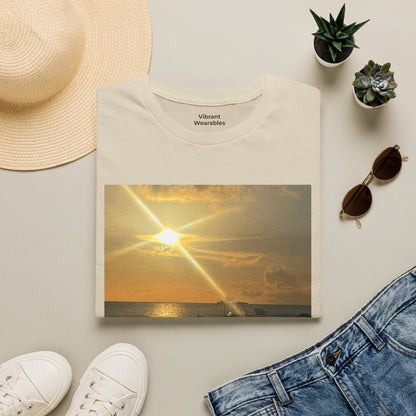 Golden Harbor Sunset T-Shirt | Original Caribbean Photography