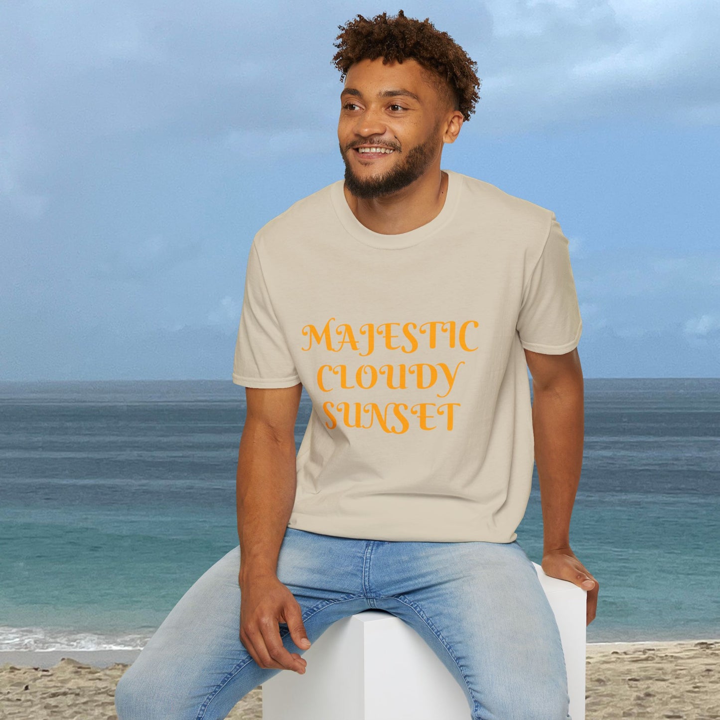 Majestic Cloudy Sunset -Unisex Nature Scenery T-Shirt