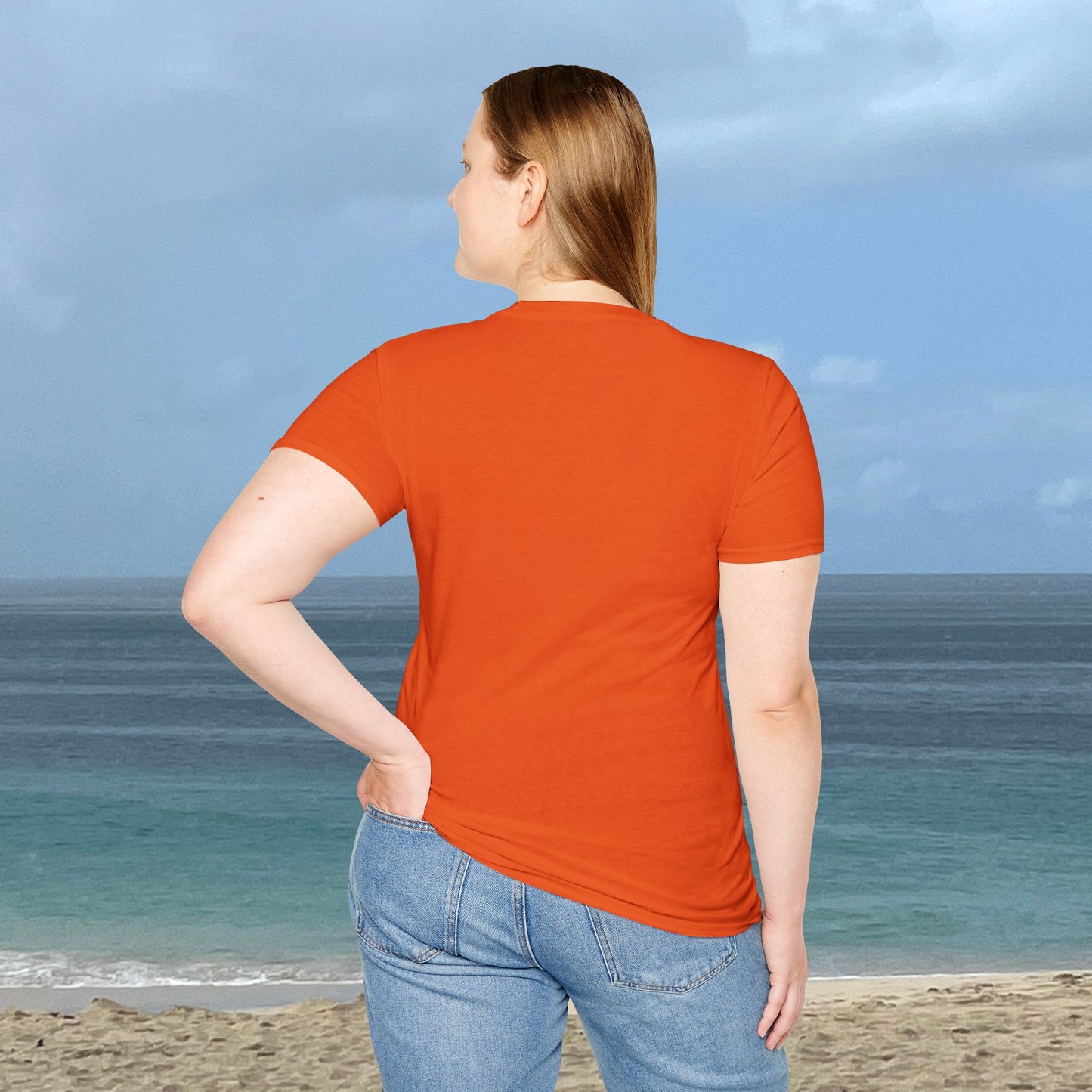 The Sea Rocks Nature Scene Unisex Soft Style T-Shirt