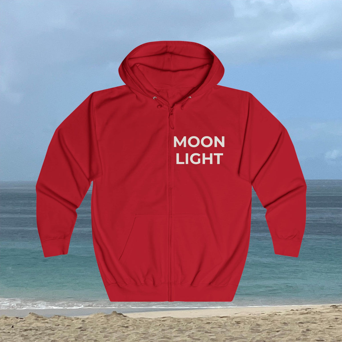 Moon Light Full Zip Hoodie | Original Caribbean Photography
