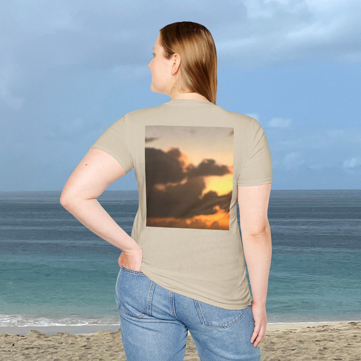 Majestic Cloudy Sunset -Unisex Nature Scenery T-Shirt