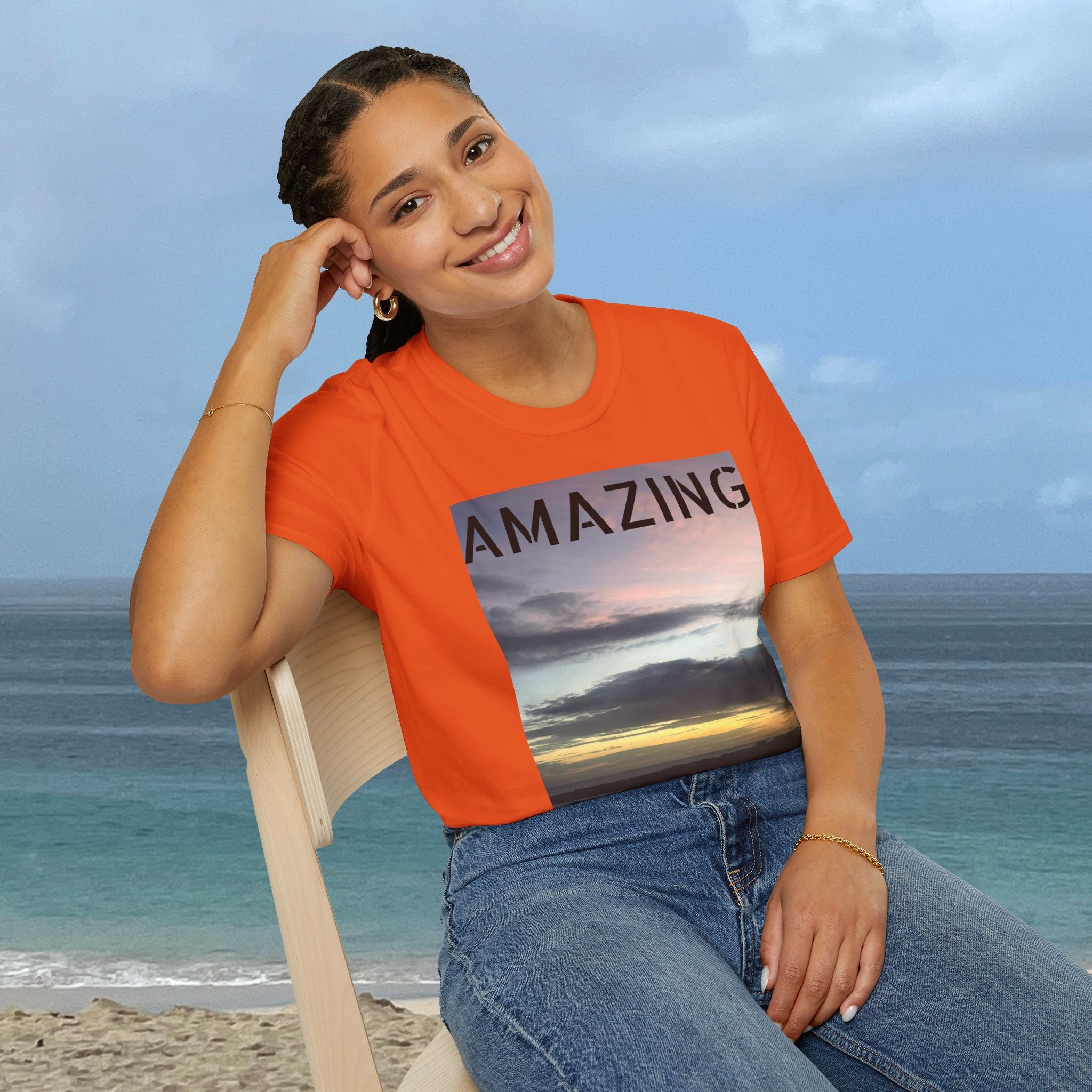 Sunset Unisex T-Shirt | Casual Nature-Inspired Tee – Vibrant Wearables