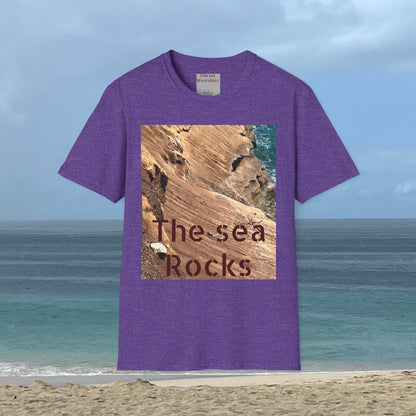 The Sea Rocks Nature Scene Unisex Soft Style T-Shirt
