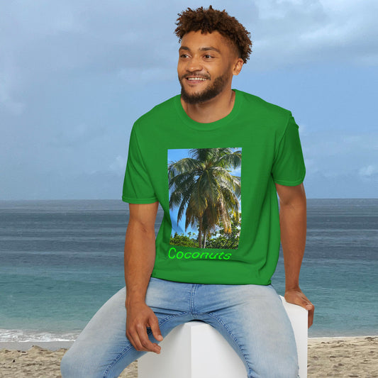 coconut tree print tshirt